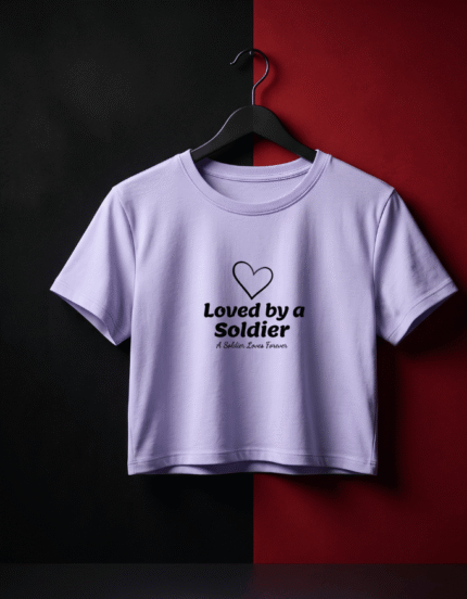 Loved By A Soldier Crop Top | Women's Fashion | OpsMind