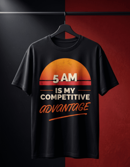 5 AM Is My Competitive Advantage Oversized T-Shirt  | Unisex Streetwear | Mindset Apparel | OpsMind